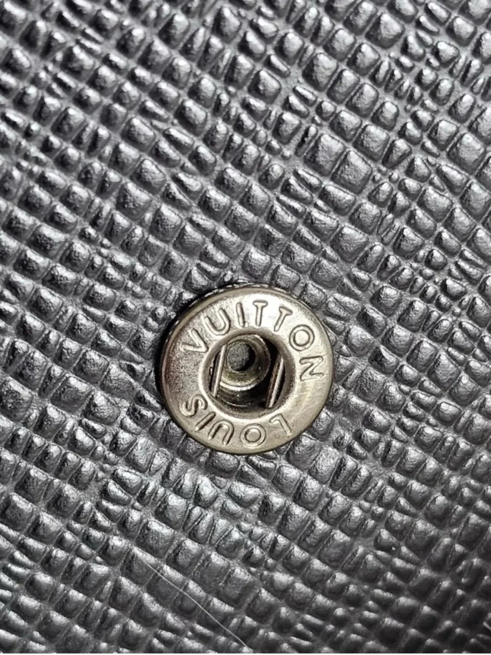 Louis Vuitton Black Textured Tablet Folio Case